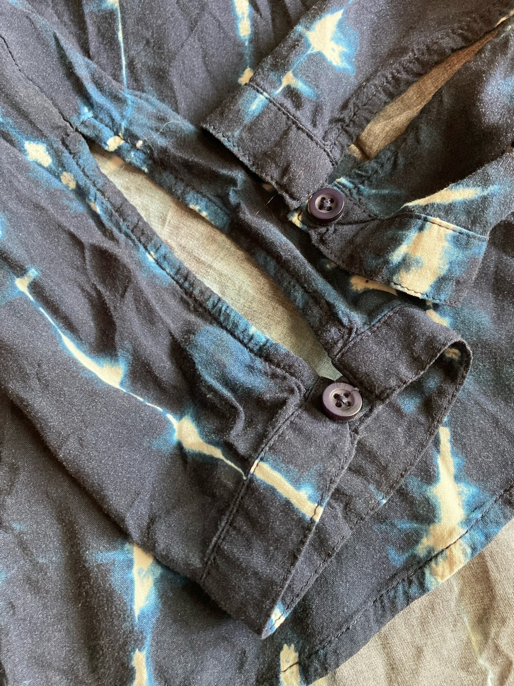 cloth & stone Indigo Tie-Dye Button Down Shirt - Picture 8 of 8
